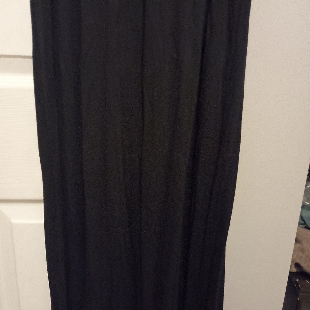 Coveted Clothing Red & Black Maxi Dress Adjustable Spaghetti Straps Size Large - Picture 5 of 10